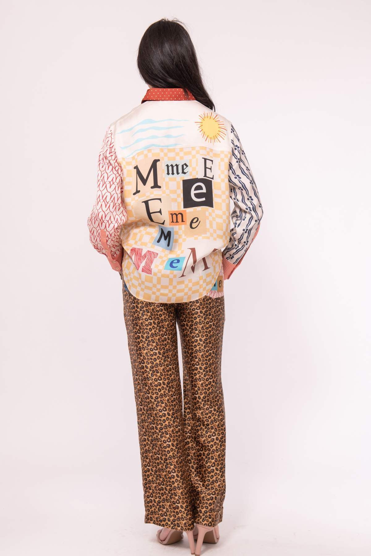Unique Jungle Tiger Print Long Sleeve Loose Set