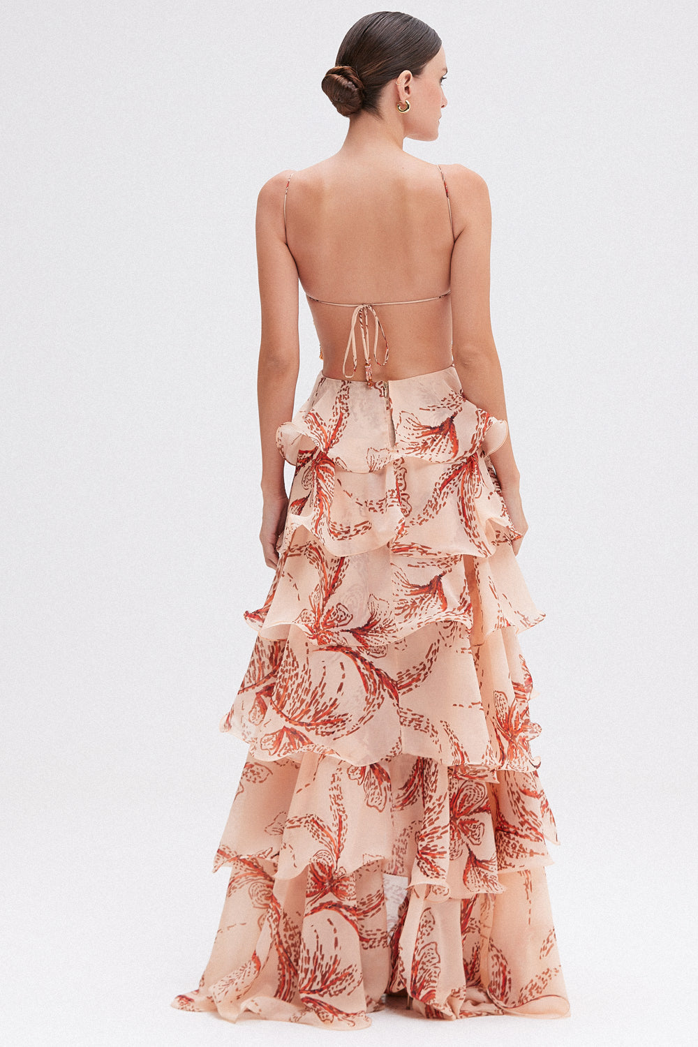 LUMA | ROBE LONGUE VOLANTEE