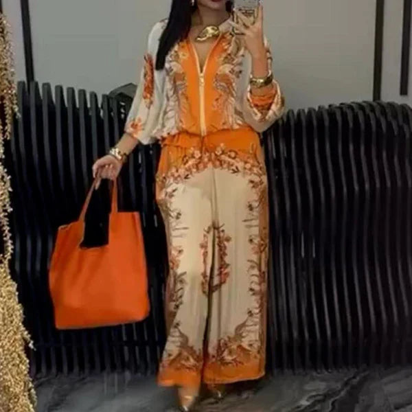 Limited Women’s Elegant Zip-Up Two-Piece Set