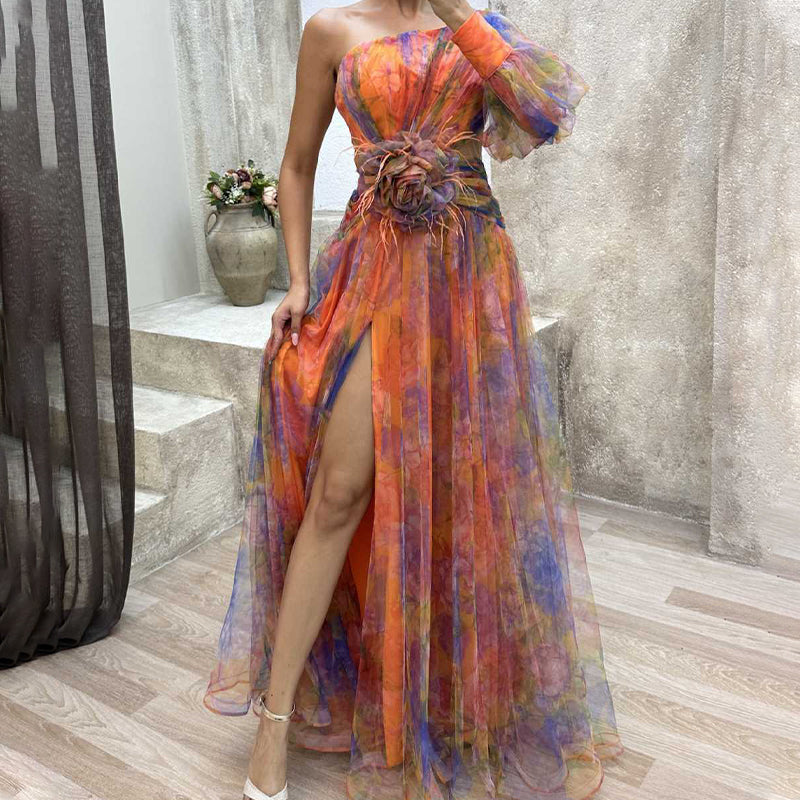 Asymmetrical Tulle Dresses for Women